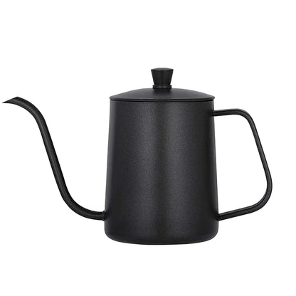 Black metal gooseneck kettle