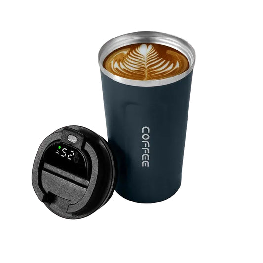 blue coffee tumbler