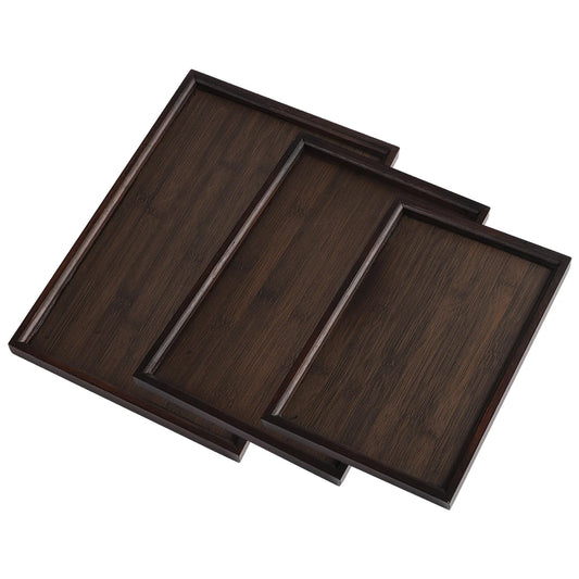 Rectangular Bamboo Coffee Tray
