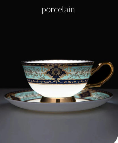 Retro Bone China 2-Service Coffee Set