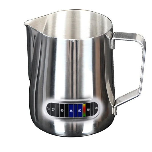 Stainless Steel Milk Frothing Pitcher with Temperature Display