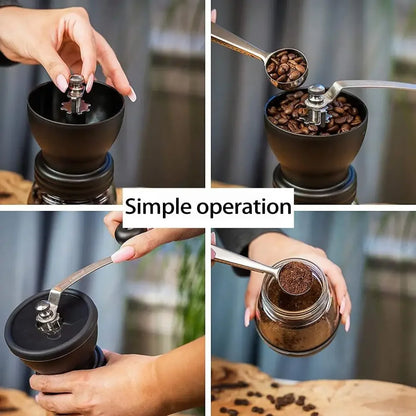 High-End Portable Manual Burr Coffee Grinder