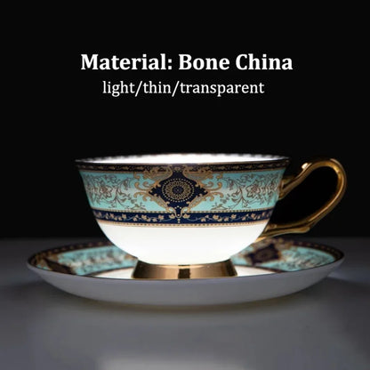 Retro Bone China 4-Service Coffee Set