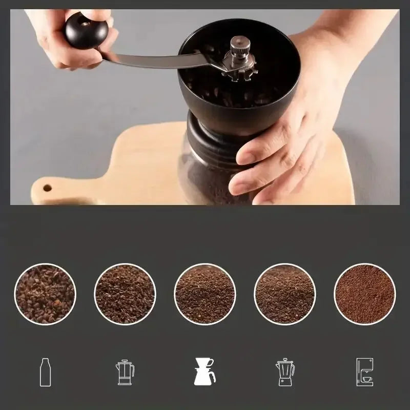 High-End Portable Manual Burr Coffee Grinder