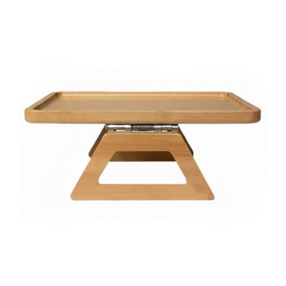 Wooden lap desk on a white background