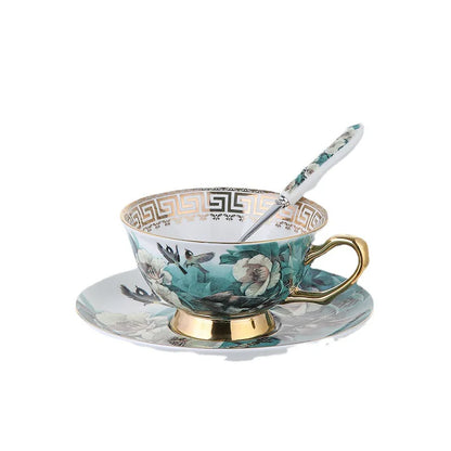 Bone China Coffee Cup & Saucer Set – Single Cup (220 ml)
