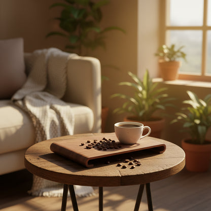 coffee tray in living